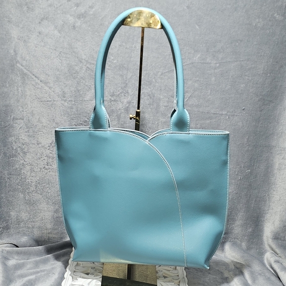 MELLOW WORLD | PETA APPROVED VEGAN LEATHER ALLURE TULIP TOTE BAG - Picture 4 of 16